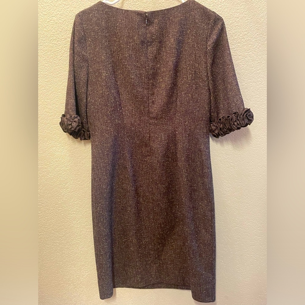 Jessica Howard Brown Dress with Purple Lining - Picture 5 of 6